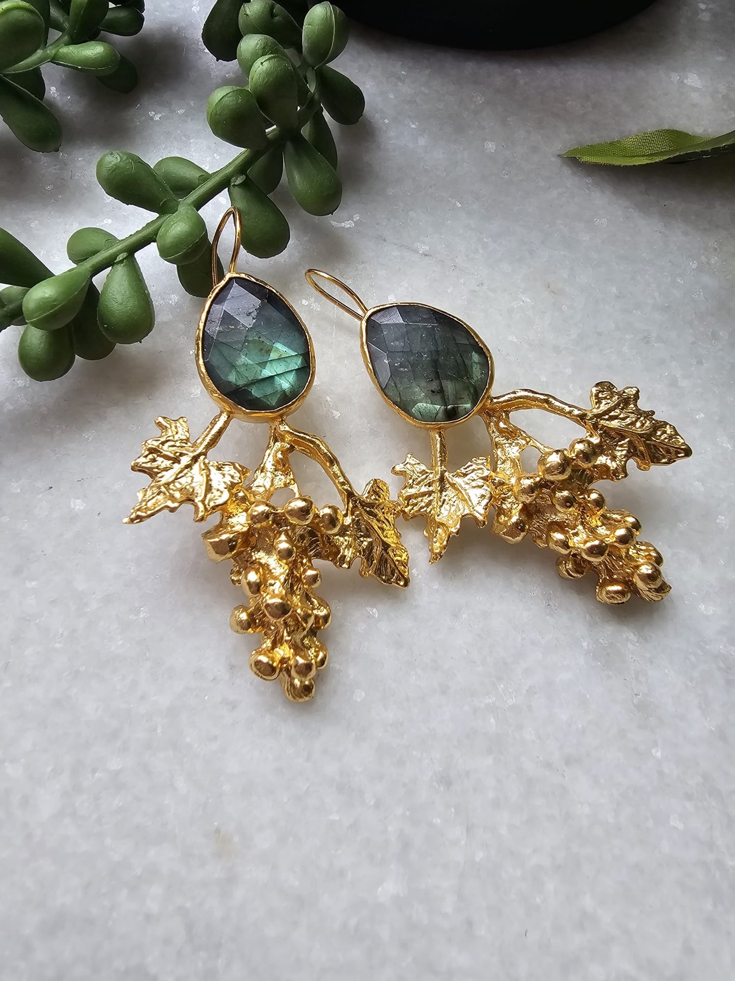 Dionysus Labradorite Earrings