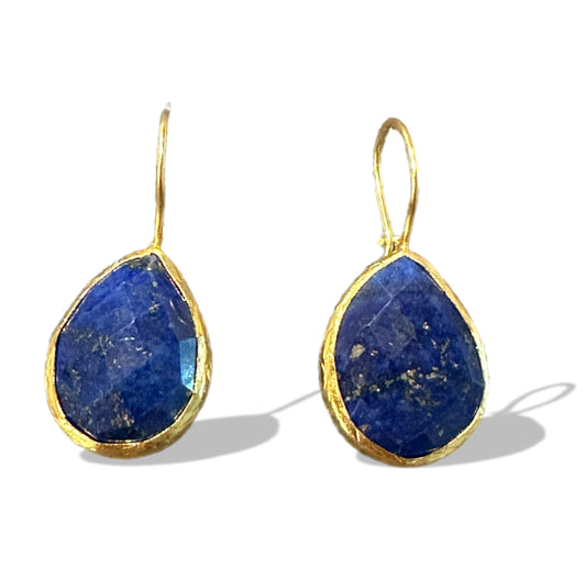 Lapis Lazuli Teardrop Earrings