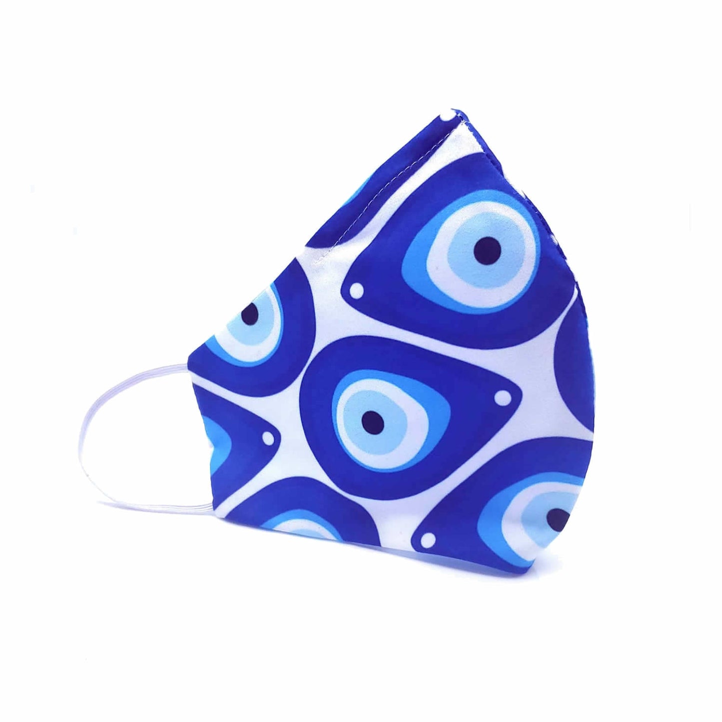 Contemporary Evil Eye Double-Layer Face Mask (White Inner Layer)