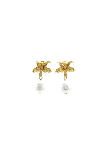 Gold Plated Brass Earrings