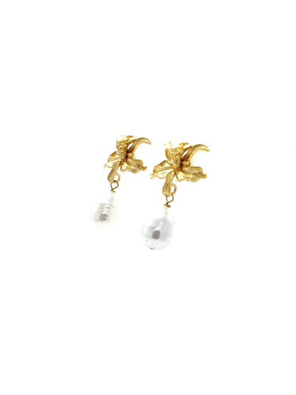 Gold Plated Brass Earrings