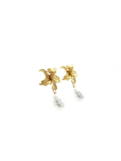 Gold Plated Brass Earrings