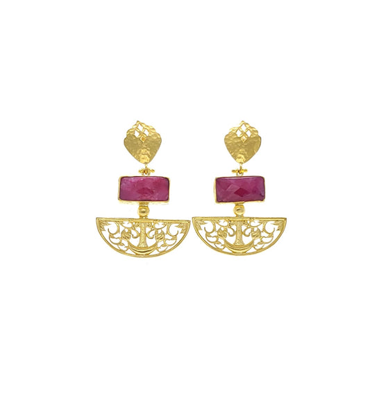 21 Karat Gold Plated Earrings